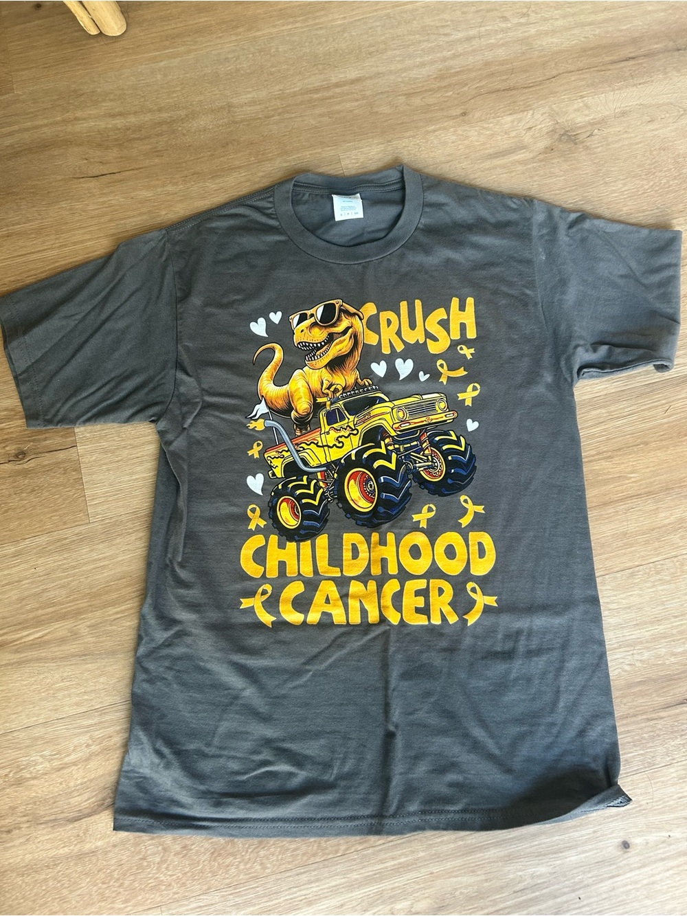 Crush Childhood Cancer Shirt- Men’s small